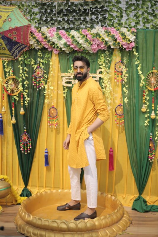 groom haldi shoot