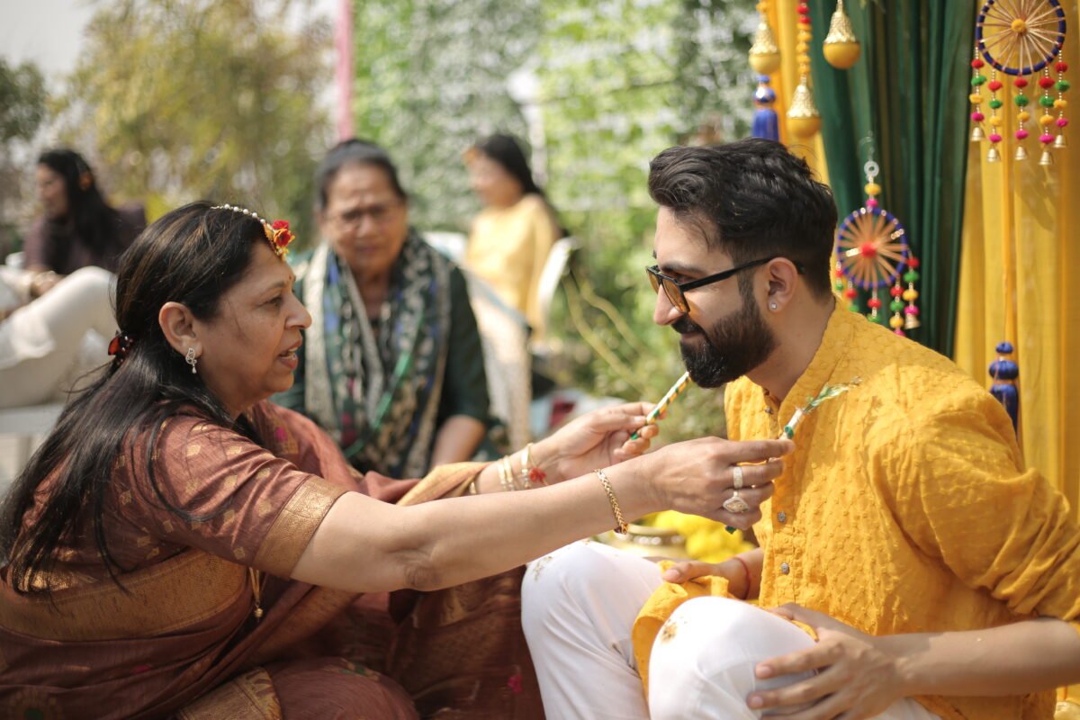 groom haldi shoot