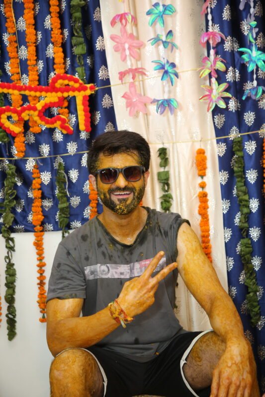 groom haldi shoot