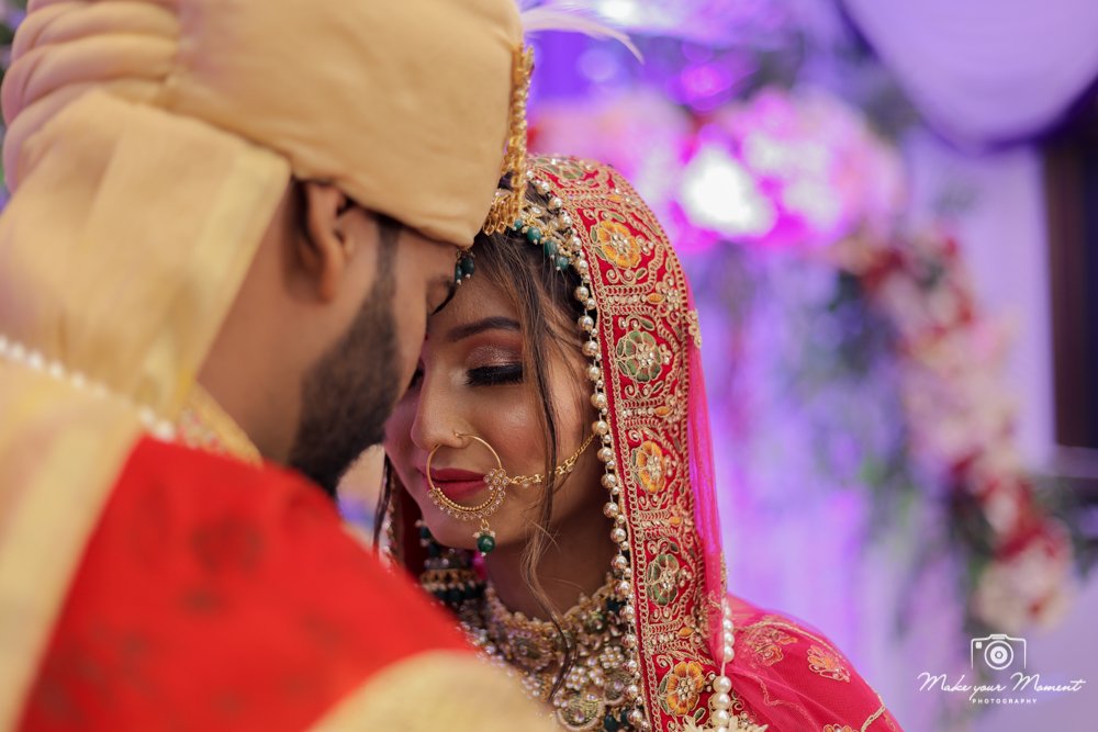 Bride and groom candid wedding photography in Delhi NCR