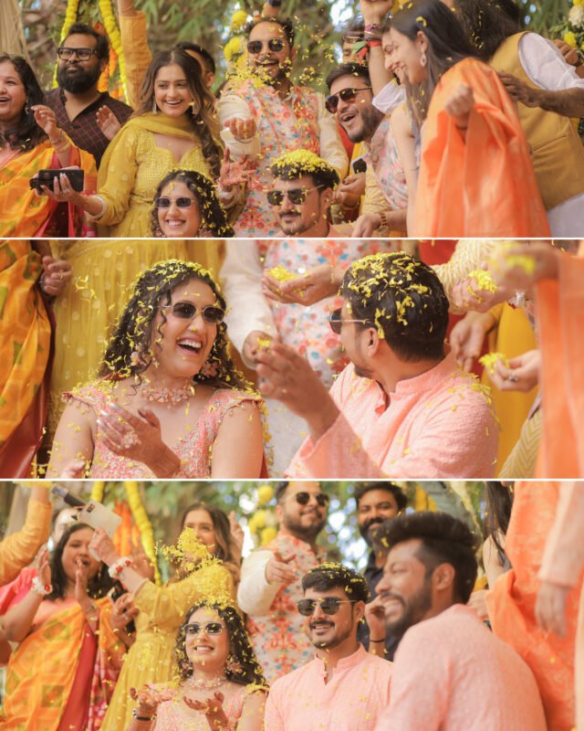 haldi mehndi photography in delhi ncr couple ceremony
