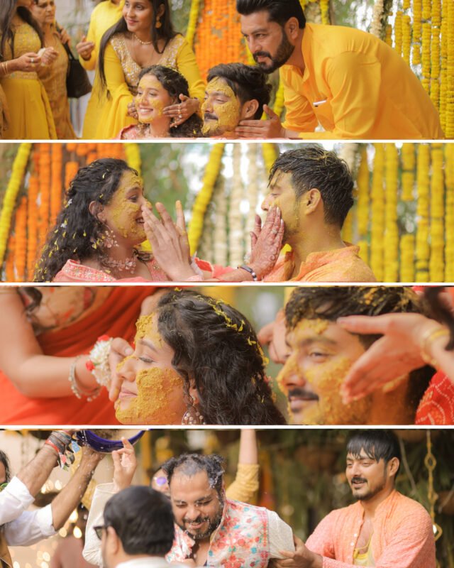 haldi ceremony bride groom photography ghaziabad candid moments