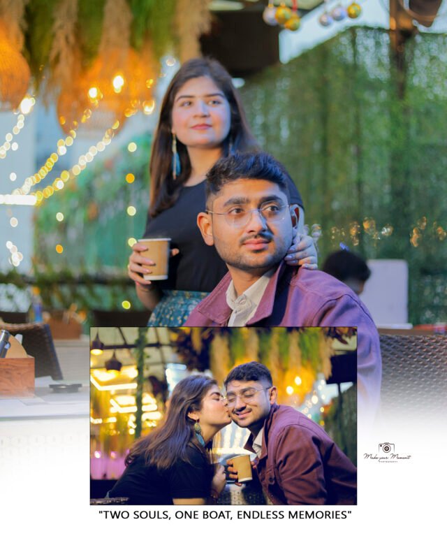 Romantic pre wedding couple photography with cinematic evening lighting and candid moments – Delhi NCR