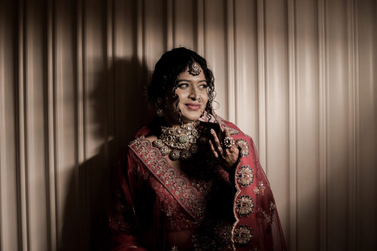 Indian bride portrait wedding photography bridal look