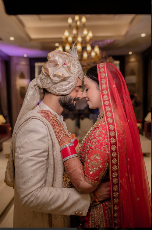 Bride and groom candid wedding photography in Delhi NCR