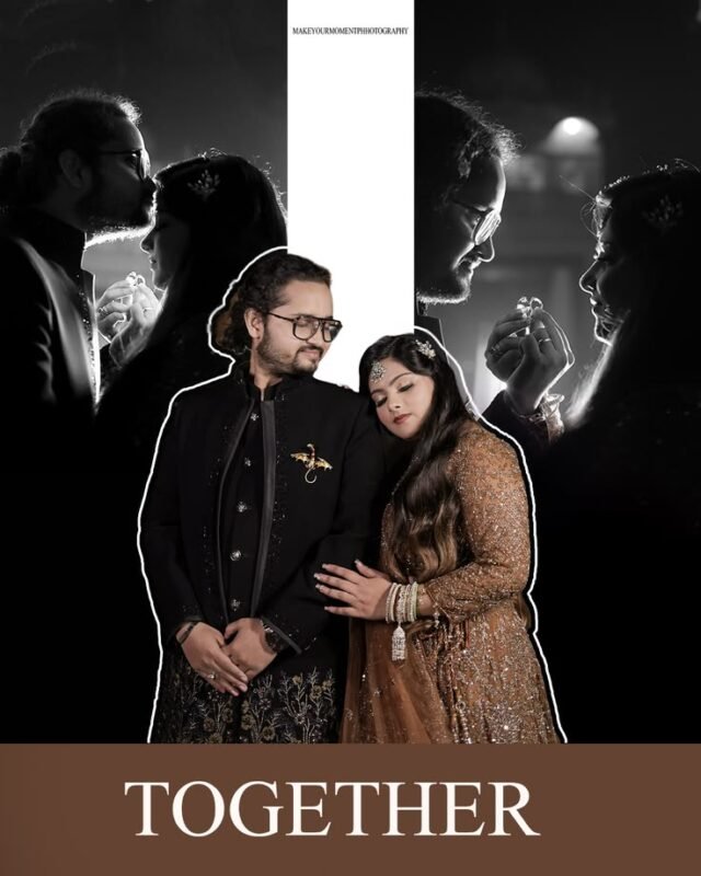 romantic engagement silhouette couple portrait Delhi NCR