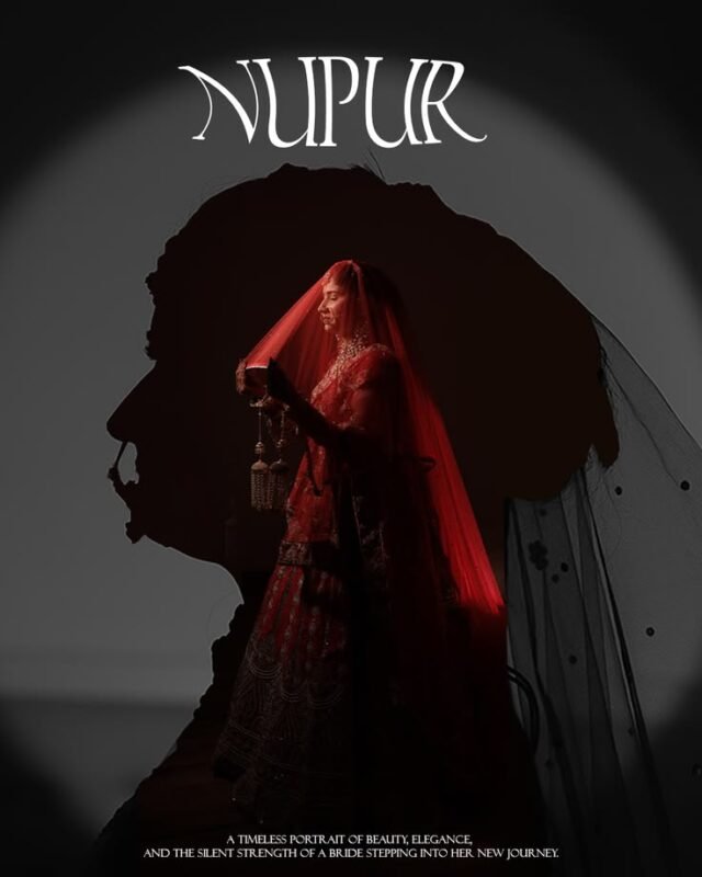 dramatic bridal silhouette portrait wedding photography Delhi NCR