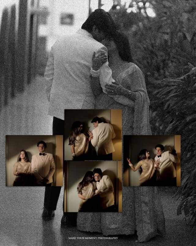 Romantic couple candid moments during cinematic pre wedding shoot