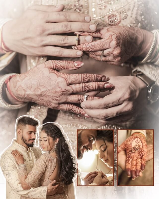 Romantic hand detail shot during engagement and pre wedding photography