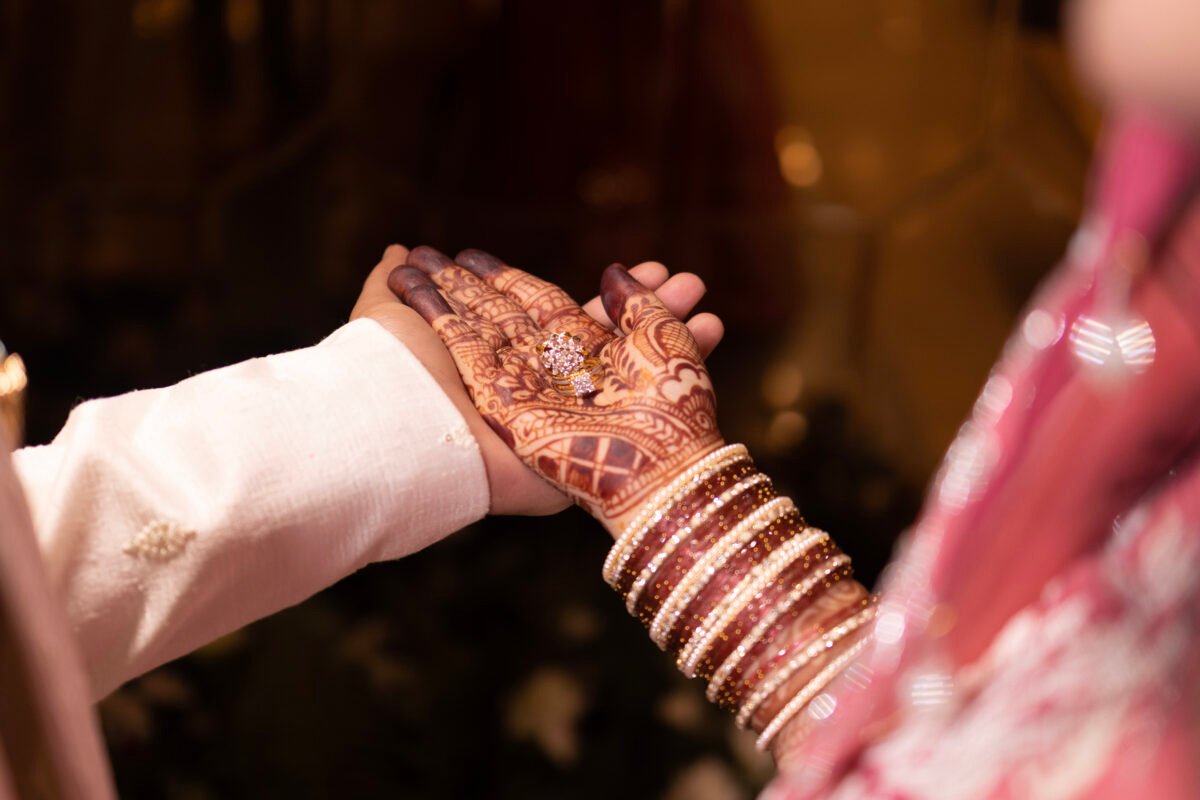 Wedding ritual mehndi hand photography