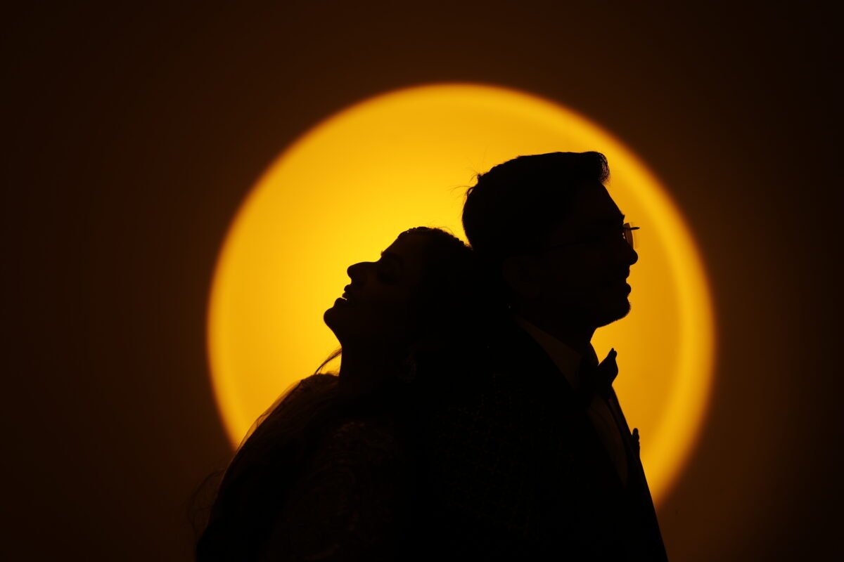 Creative Silhouette Reception Photography