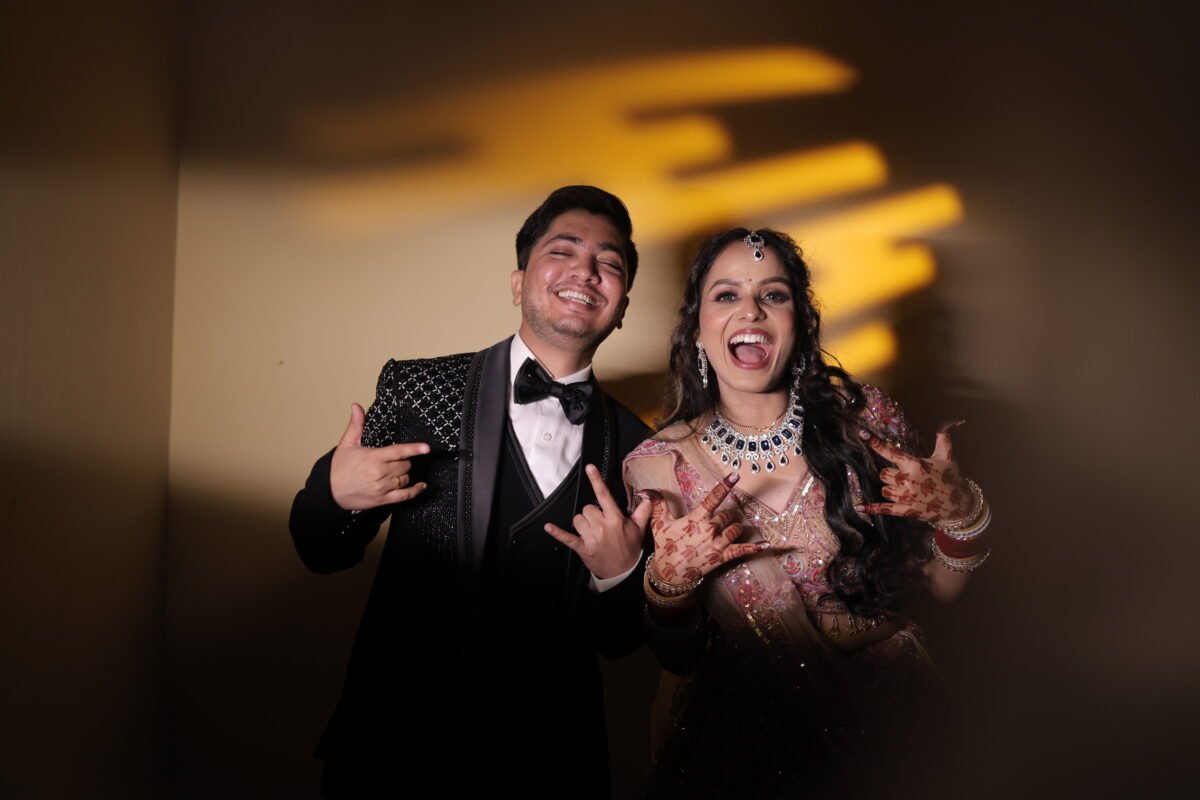 Candid Reception Photography of Bride and Groom