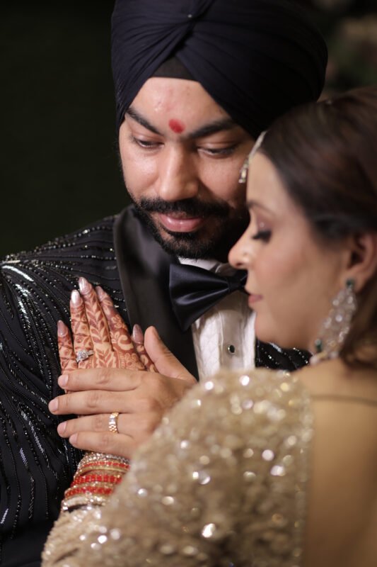 Close-Up Engagement Couple Portrait