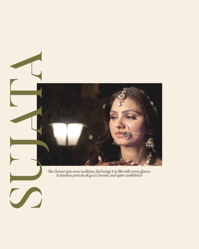 Beautiful bridal portrait photography in Noida by MYM Photography capturing elegant wedding moments