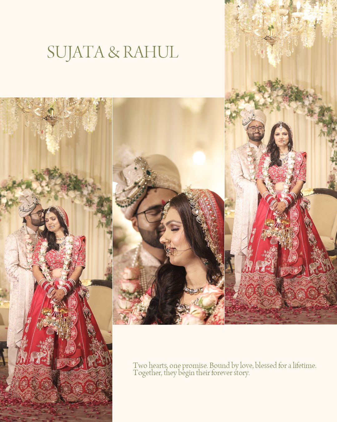 Traditional wedding photography in Noida featuring bride and groom by MYM Photography