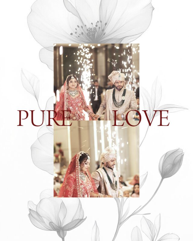 Luxury Indian wedding couple portraits and romantic wedding moments in Delhi NCR