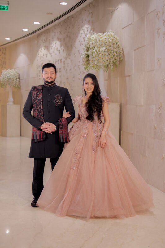 Elegant Engagement Couple Portrait