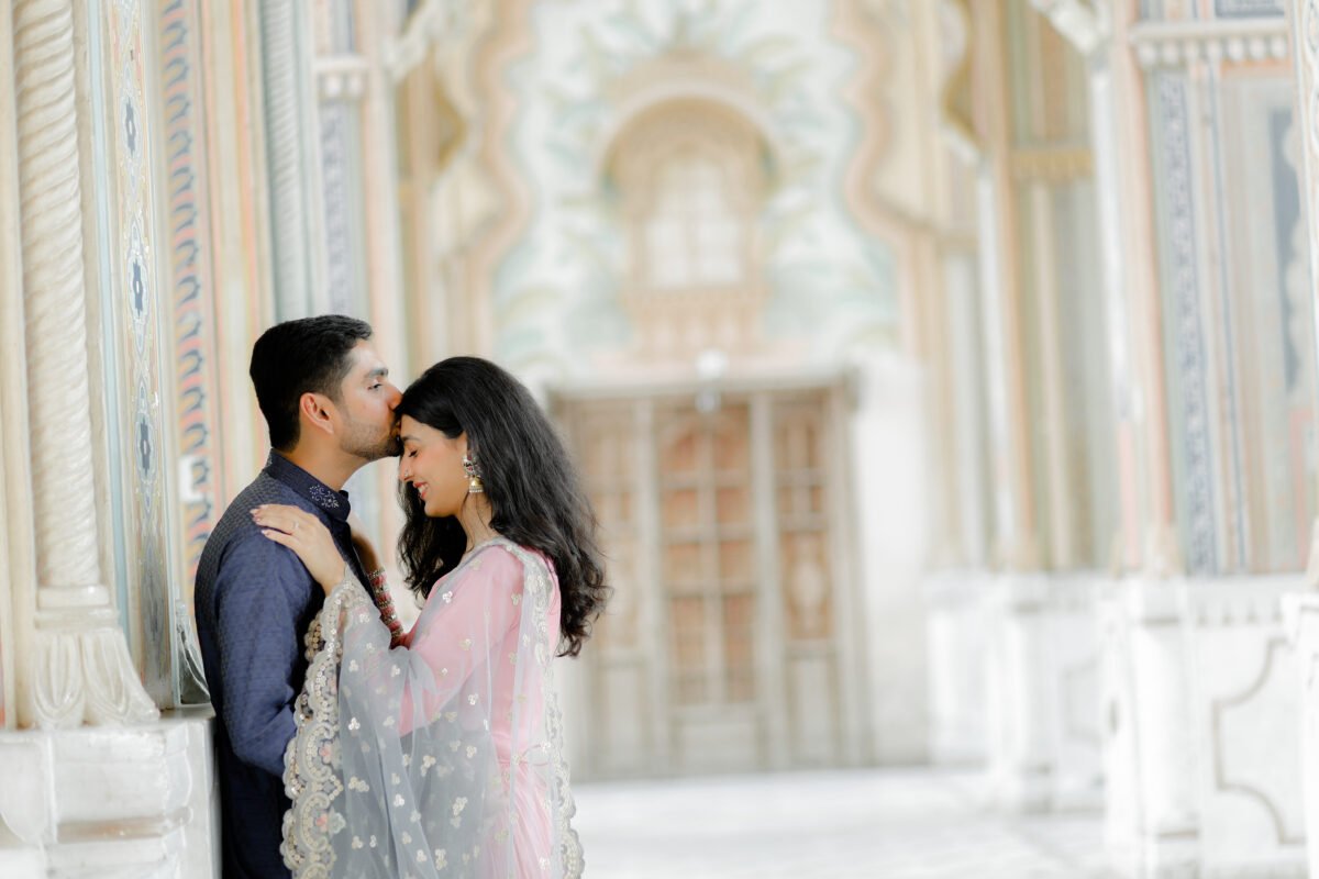 Romantic Couple Close-Up Portrait