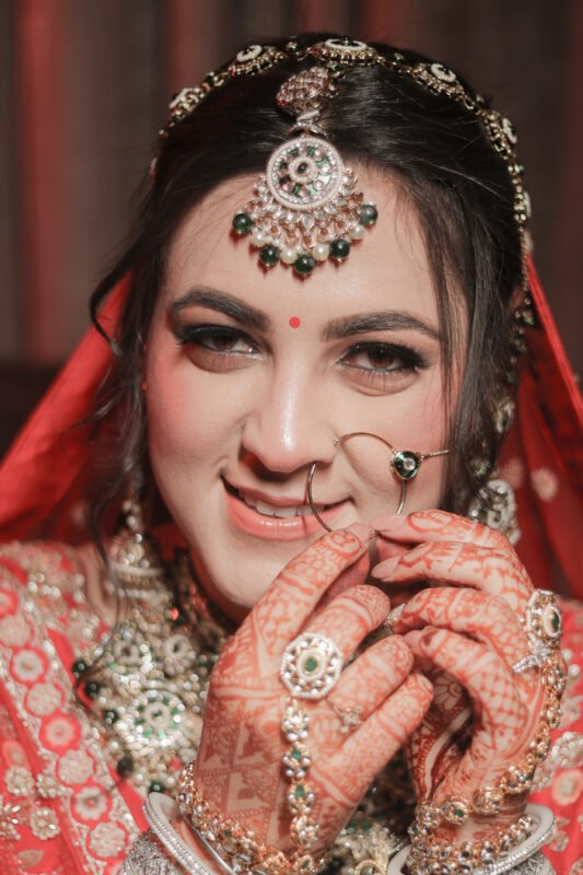 Close-Up Indian Bridal Portrait