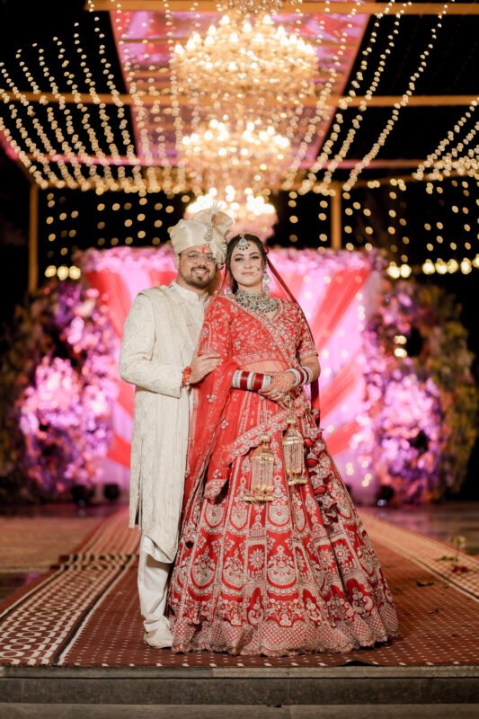 Indian Wedding Couple Portrait
