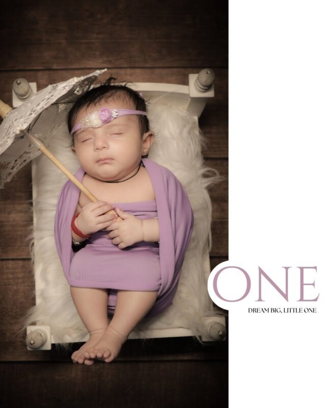 Sleeping 4 Month Baby Portrait