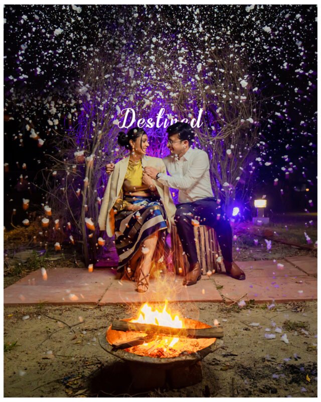 Romantic Fireworks Couple Photography
