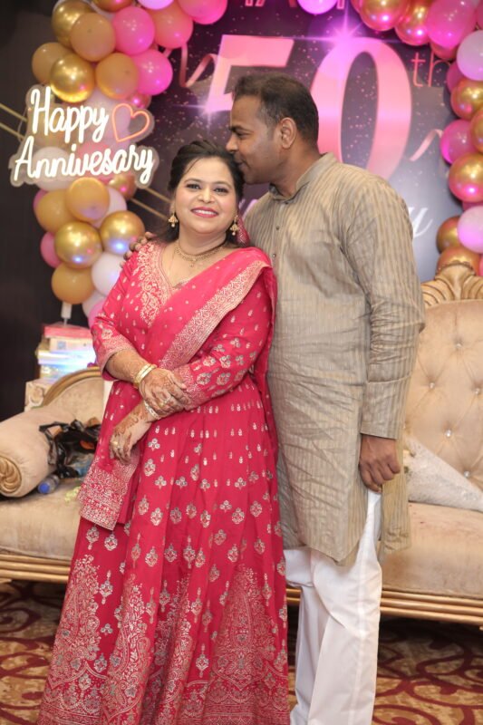 25th wedding anniversary couple